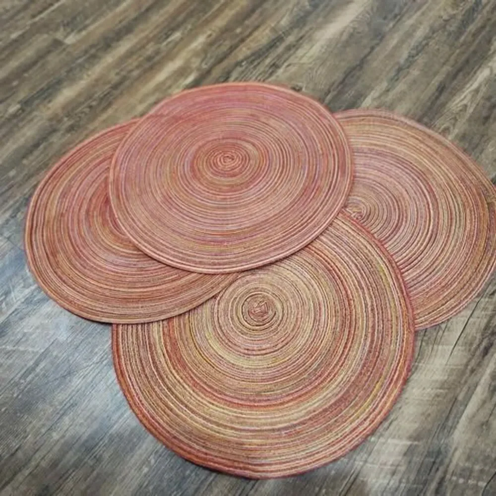 4 Orange Placemats